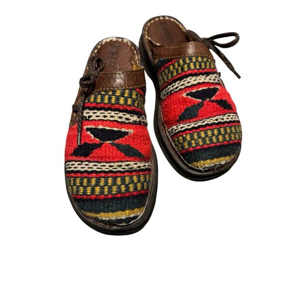 Born Slip Ons Multicolored and Leather Size 8 - Picture 1 of 11